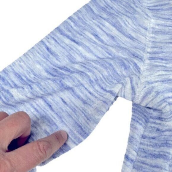 Anthropologie | Akemi + Kin Heather Blue Asymmetrical Thin Sweater Size Medium - Picture 10 of 11